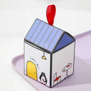 Birthday Cake House-Shaped Gift Box with Pop-Up Surprise