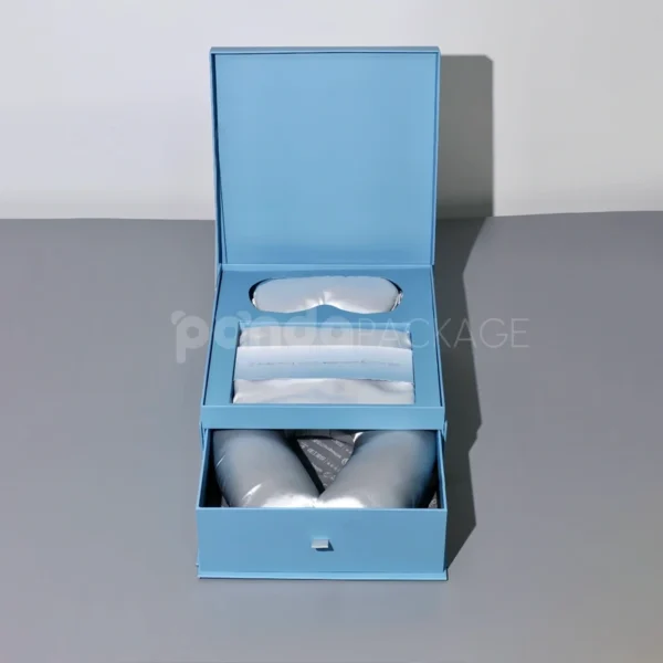 Sky Blue Magnetic Gift Box with Custom Inserts