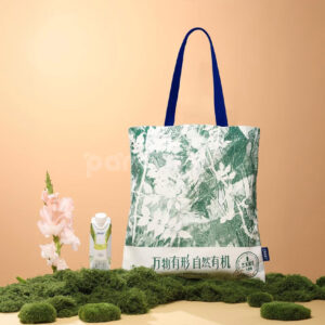 Eco-Friendly Floral Canvas Tote Bag Set