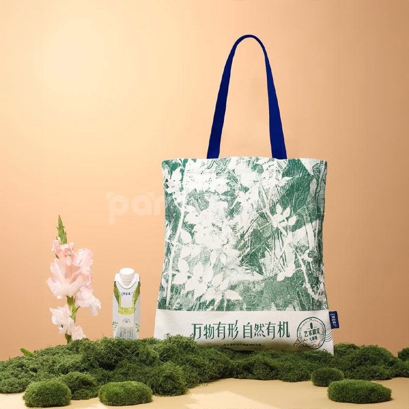 Eco-Friendly Floral Canvas Tote Bag Set