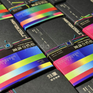Modern Rainbow Foil Coffee Packaging Box