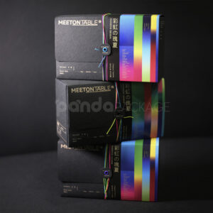 Modern Rainbow Foil Coffee Packaging Box