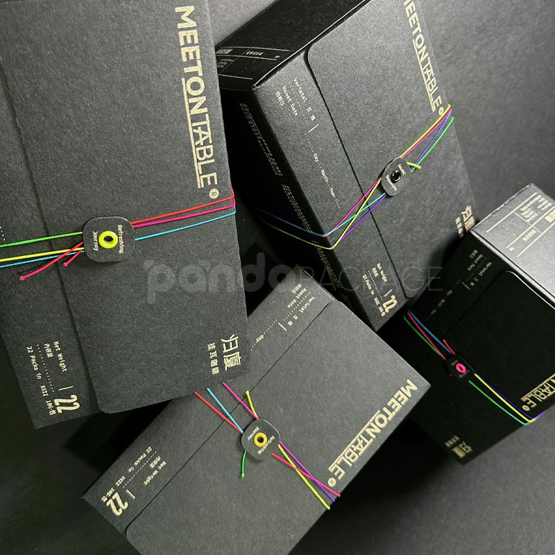 Modern Rainbow Foil Coffee Packaging Box