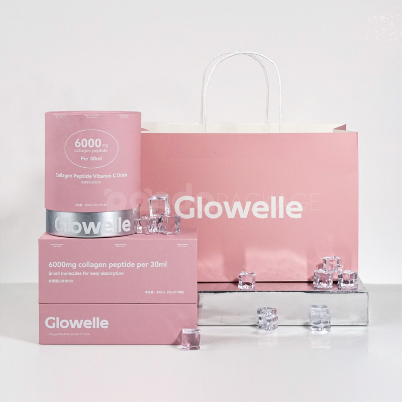 Drink Box with Metallic & Soft Pink Finish