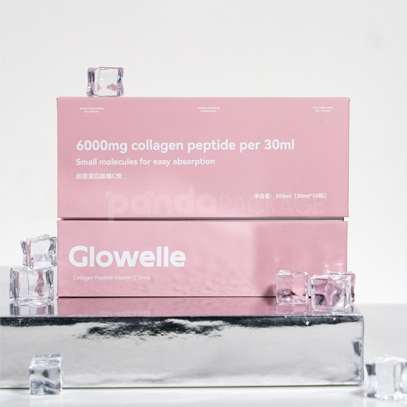 Drink Box with Metallic & Soft Pink Finish