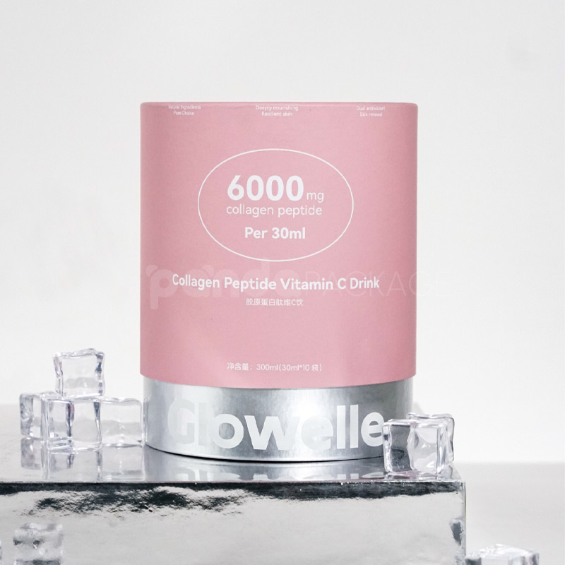 Drink Box with Metallic & Soft Pink Finish