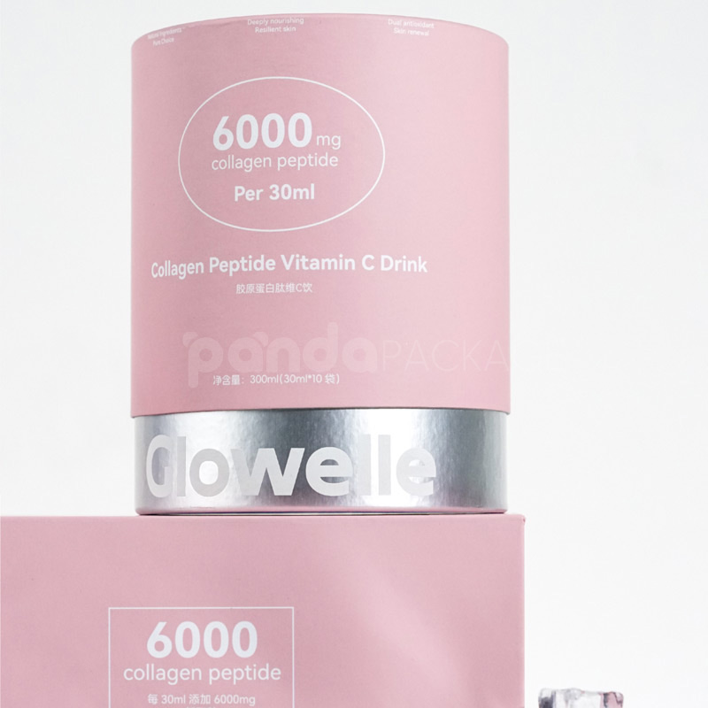 Drink Box with Metallic & Soft Pink Finish