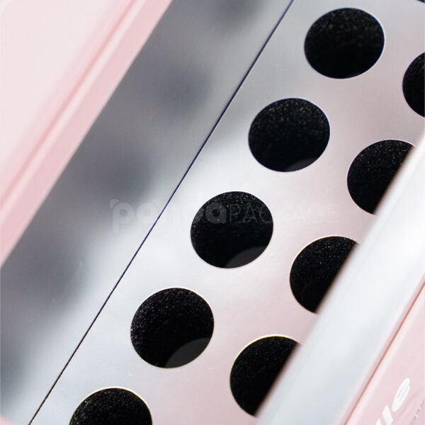 Premium Collagen Drink Box with Metallic & Soft Pink Finish