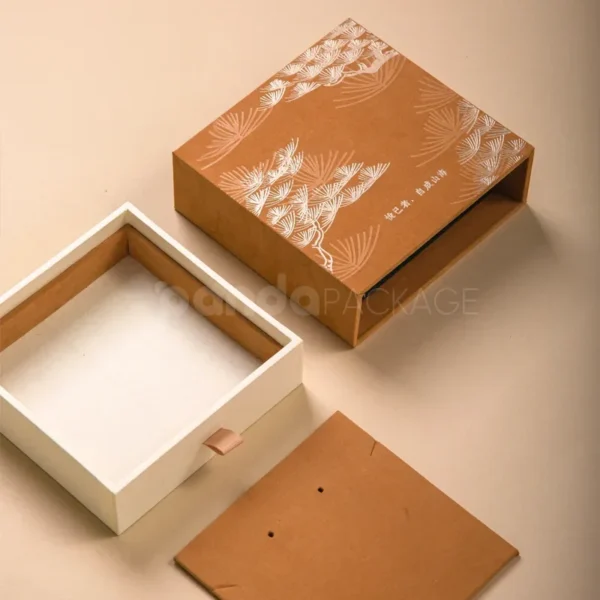 Mountain-Inspired Drawer Gift Box with Earth and Sky Tones