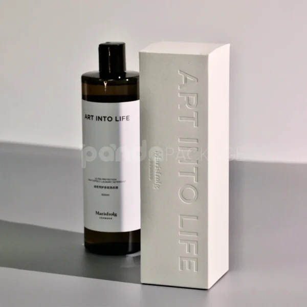 Embossed White Rigid Box for Luxury Skincare