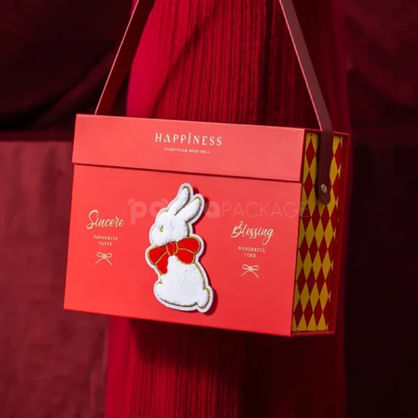 Fluffy Rabbit-Themed Mid-Autumn Mooncake Gift Box