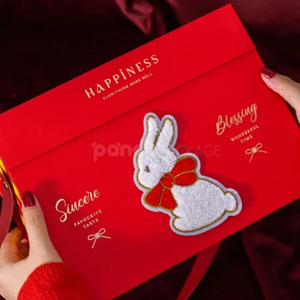 Fluffy Rabbit-Themed Mid-Autumn Mooncake Gift Box