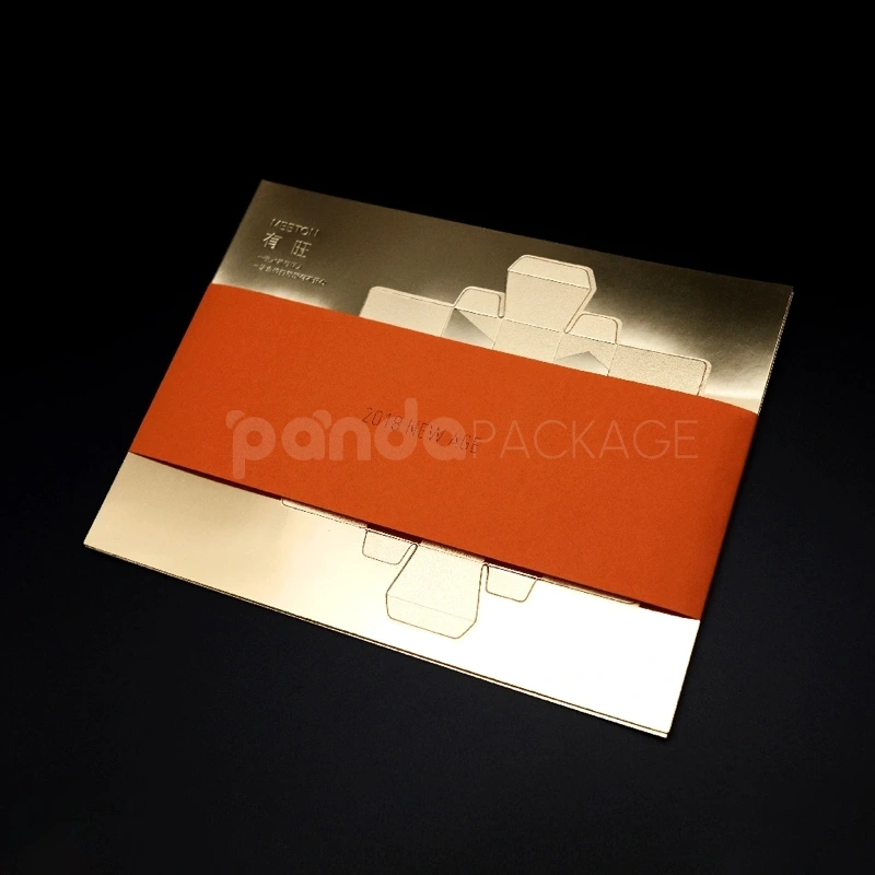 Gold Bar-Inspired Folding Box with Metallic Finish