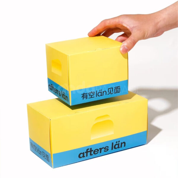 Playful Yellow & Blue Food Packaging Box Set