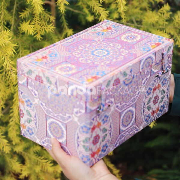 Bohemian Style Gift Box with Colorful Mandala Pattern