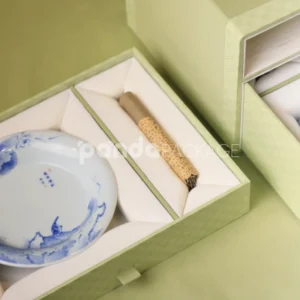 Premium Ceramic Teacup Gift Box with Double Drawer Design