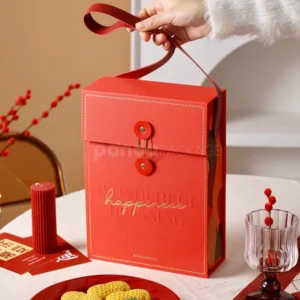 Happiness Red Vertical Mooncake Gift Box