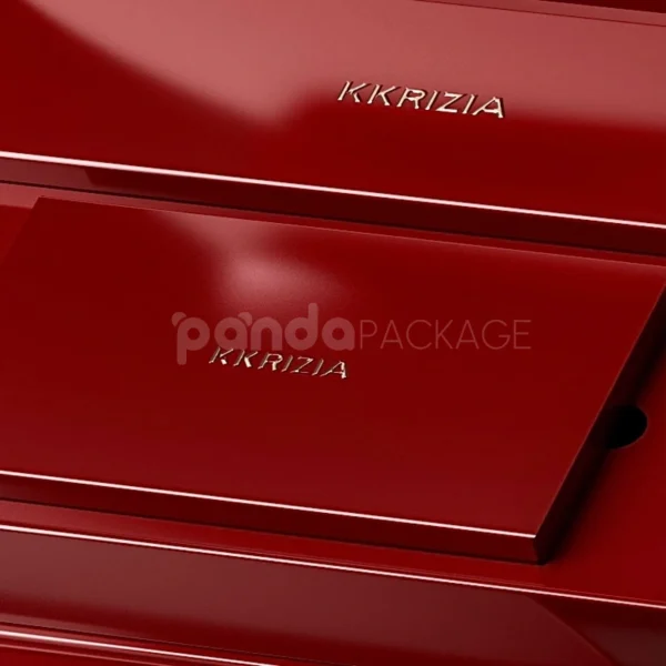 High-Gloss Red Rigid Magnetic Gift Box