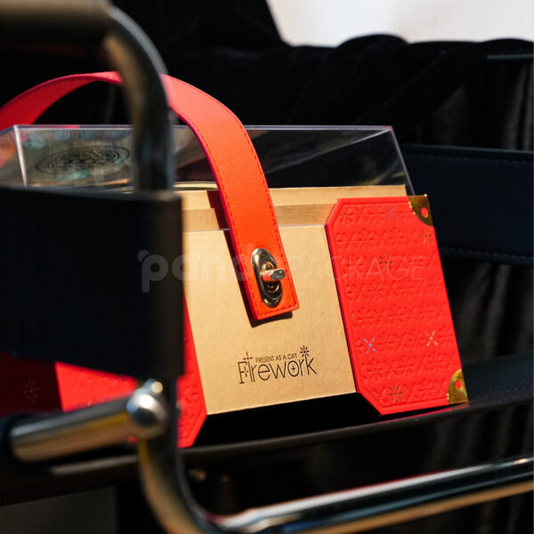 Festive Luxury Gift Box with Red & Gold Accents
