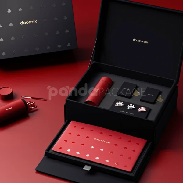 Premium Black & Red Magnetic Gift Box for Tech or Collectibles