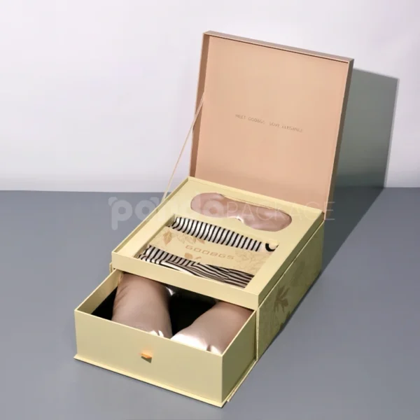 Elegant Magnetic Gift Box with Gold Foil Accents