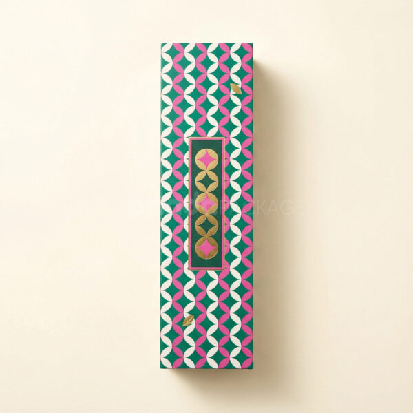 Patterned Jewelry Gift Box Set with Drawer and Velvet Insert