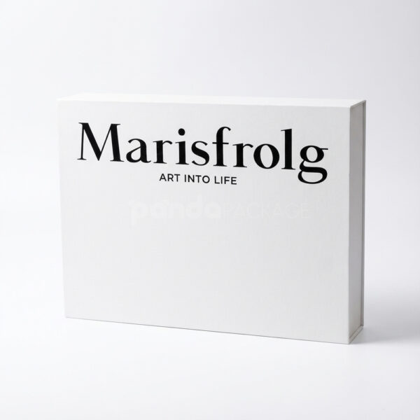 Minimalist White Rigid Gift Box with Magnetic Flap
