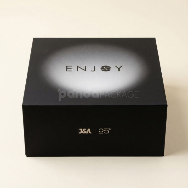Matte Black Luxury Gift Box with Magnetic Closure