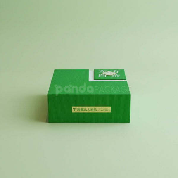 Green Food Packaging Gift Box with Tray Insert