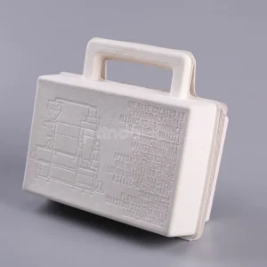 Eco-Friendly Molded Pulp Packaging with Integrated Handle
