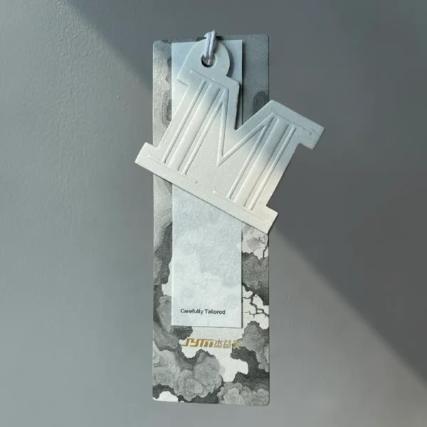 Zigzag-Shaped Embossed Hang Tag – Creative Edge Design
