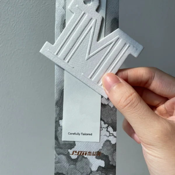 Zigzag-Shaped Embossed Hang Tag – Creative Edge Design
