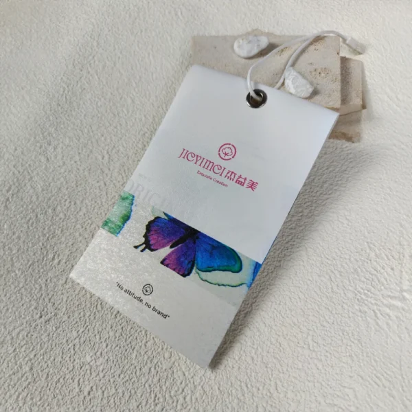 Double-Layer Butterfly Hang Tags with Transparent Overlay