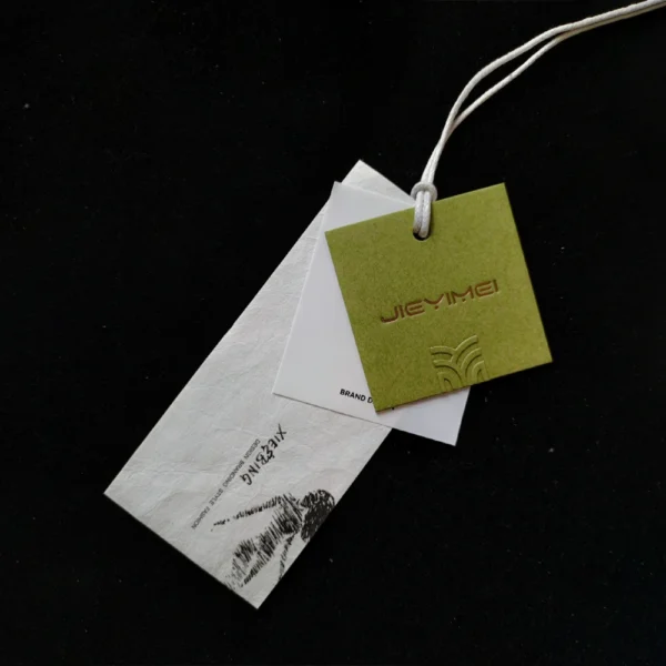 Two-Tone Nature-Inspired Hang Tags with Illustrated Elements