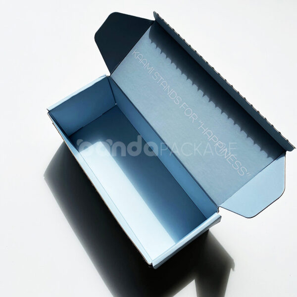 Magnetic Closure Rigid Box in Soft Blue with Minimalist Design