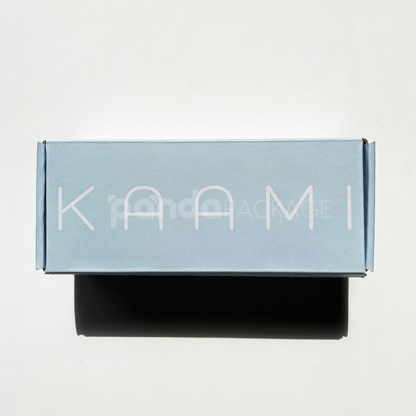 Magnetic Closure Rigid Box in Soft Blue with Minimalist Design