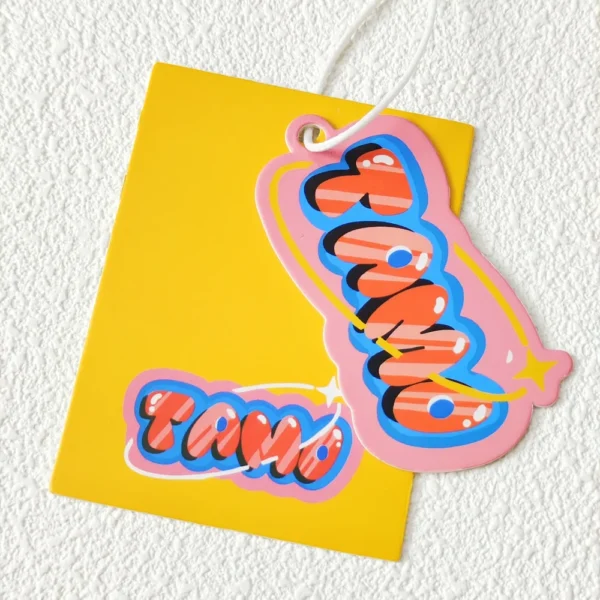 Colorful Graffiti-Style Vinyl Sticker Tags