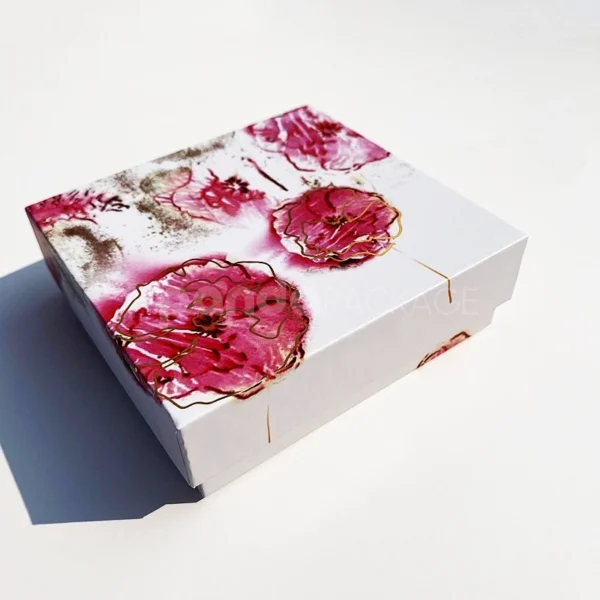 Floral Rigid Box with Insert – Elegant Gift Packaging Solution