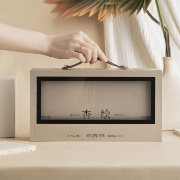 Modern Dual-Window Gift Box with Magnetic Closure