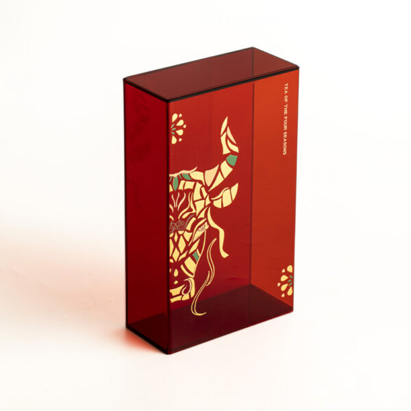 Cultural Premium Gift Box with Red & Gold Warrior Motif