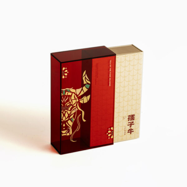 Cultural Premium Gift Box with Red & Gold Warrior Motif