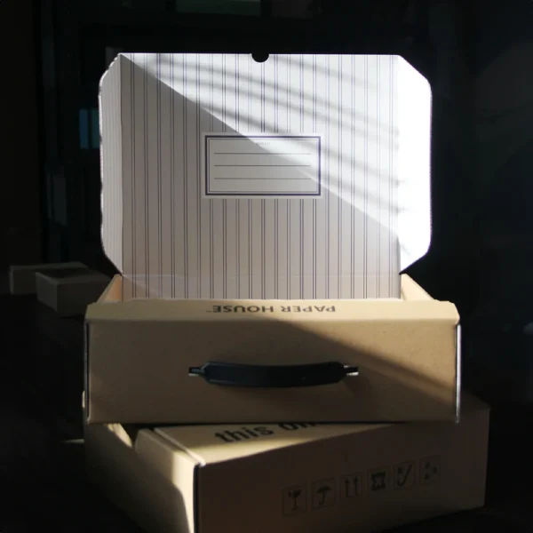 Custom Kraft Carrying Box with Handle and Personalized Message Panel