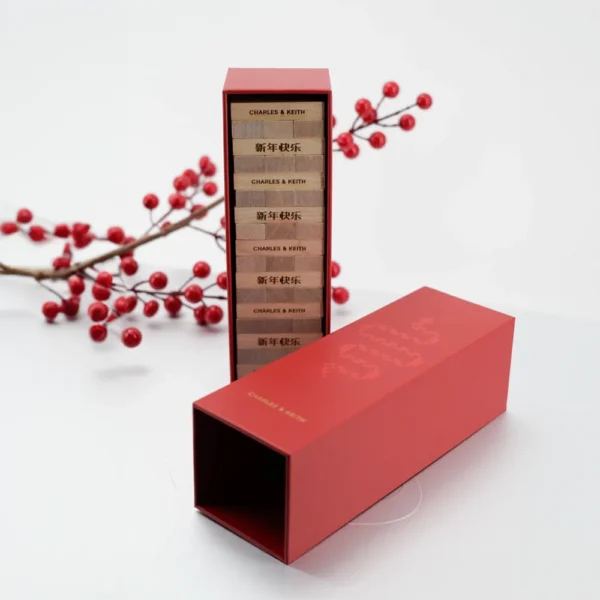 Red Drawer-Style Herbal Packaging Box