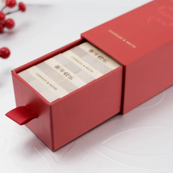 Red Drawer-Style Herbal Packaging Box