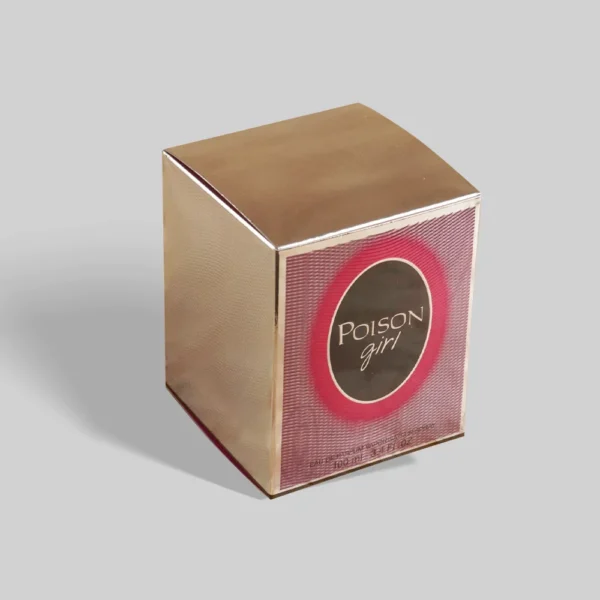 Square Tin Box with Glossy Embossed Label