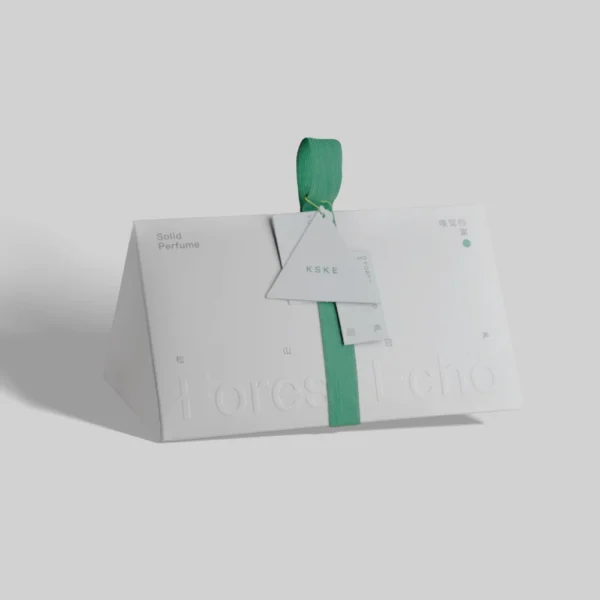 White Embossed Triangle Box with Handle for Gifts