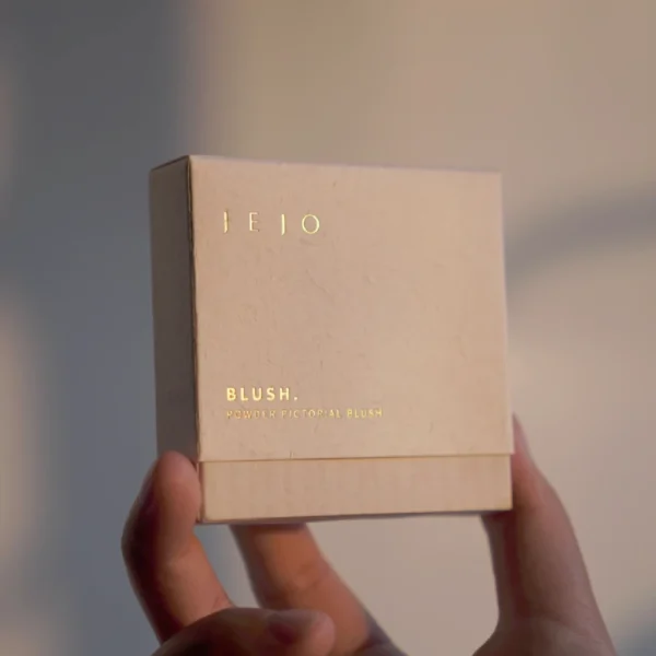 Kraft Paper Blush Box with Gold Foil Finish