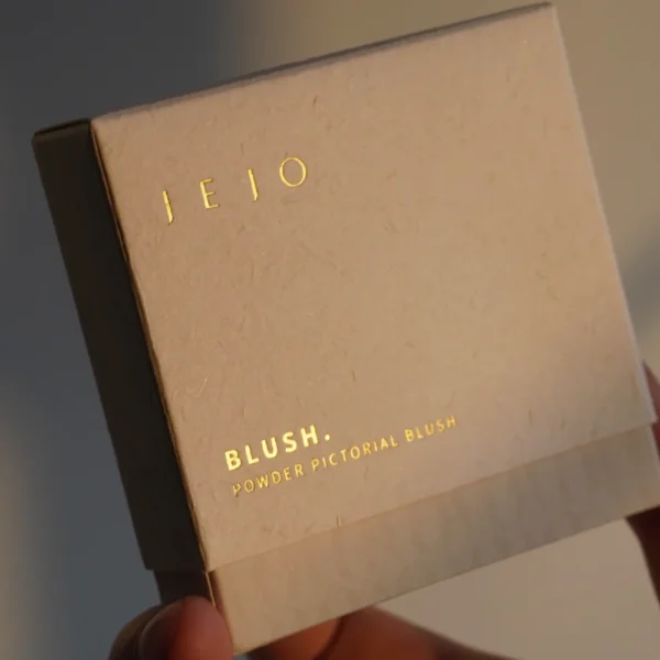 Kraft Paper Blush Box with Gold Foil Finish
