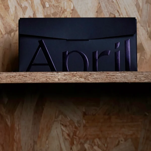 Luxury Black Flip-Top Box with Iridescent Foil and Magnetic Closure