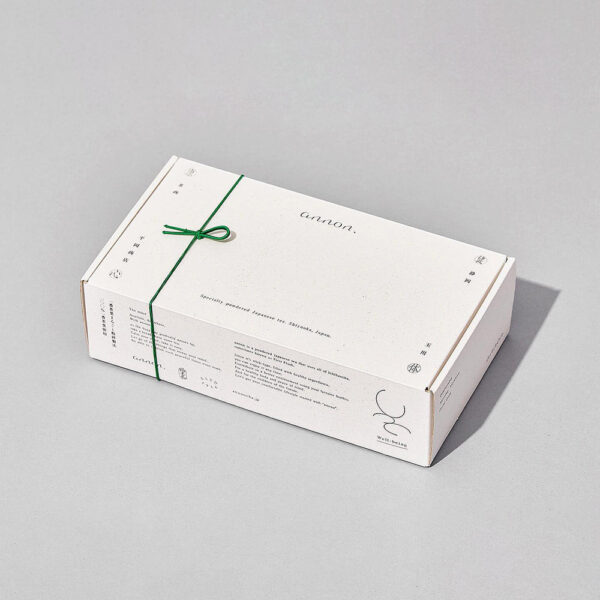 Minimalist White Flip-Top Box with Divider Insert for Tea or Wellness Kits